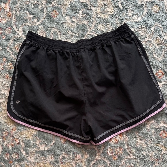 Champion Women's Black and Pink Athletic Shorts - Picture 2 of 3